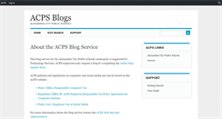 Desktop Screenshot of blogs.acpsk12.org