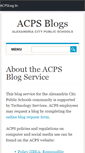 Mobile Screenshot of blogs.acpsk12.org